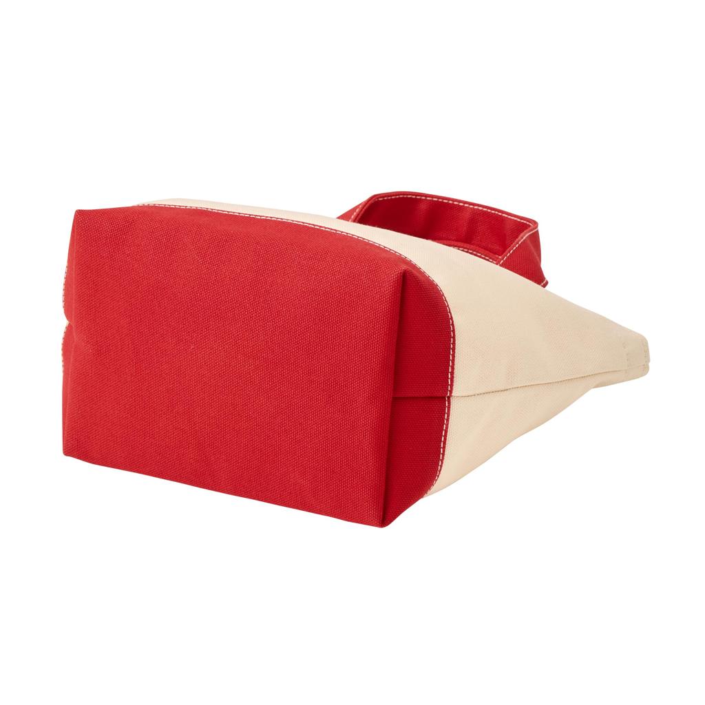 MIKI HOUSE Logo Canvas Tote Solid Made in Web for Bag, Color, Japan, Exclusive, Boys, Girls, Babies, Kids, Adults, Women, Moms, Bag, Red, 10-8227-686