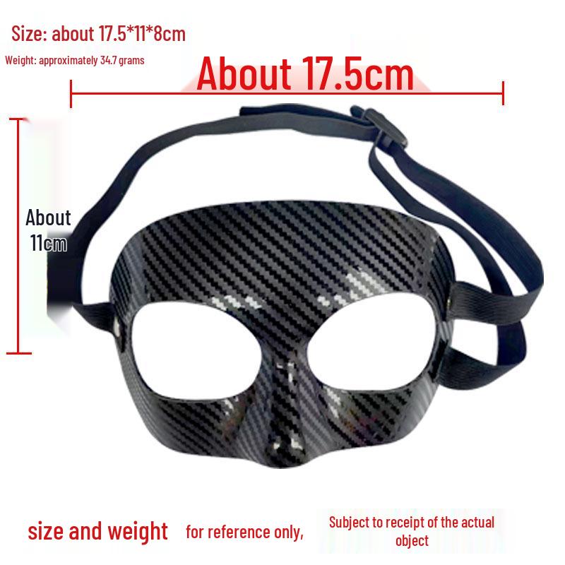 Sportovní ochranná maska na obličej pro fotbal a basketbal - Unisex výkonnostní a kostýmová pro Halloween