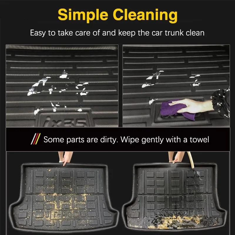For Peugeot 2008 2018 2017 2016 2015 2014 2013 MK1 A94 Accessorie Waterproof Car Rear Trunk Mat Floor Tray Line Boot Carpet Auto