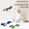 New Simulated Bird Cat Toy Interactive Cat Toys Flapping Vivid Bird Chirp Tweet Exercise Toys