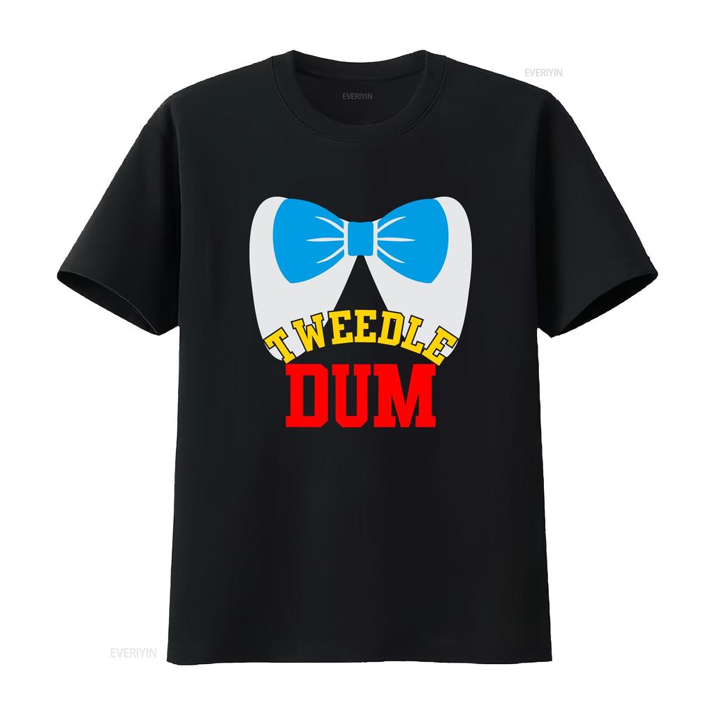 Tweedle Dee Dum funny matching halloween costume for couples T Shirt vintage Washed Stylish Unisex graphic Comfortable Soft