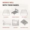 Mattress 140x200, Height 20cm, Ergonomic Cold Foam Mattress, Fabric with Soft Surface, Medium Firmness