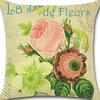 Retro Plant Floral Print Linen Pillow Case Home Living Room Sofa Car Cushion Pillow
