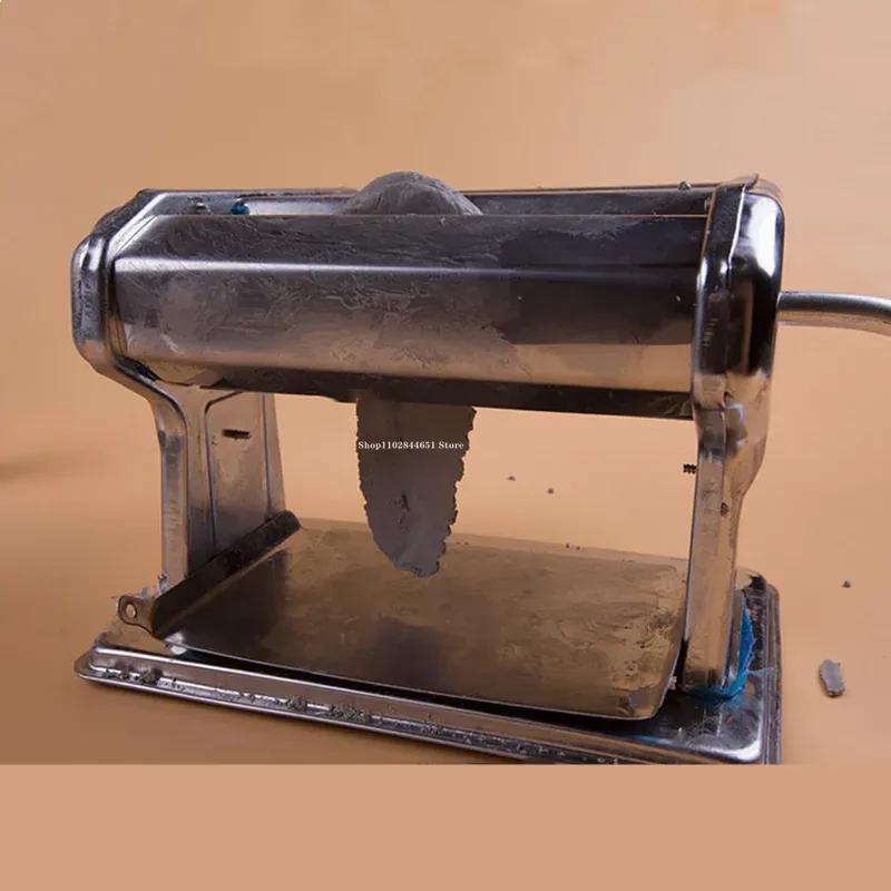 Ruční lis na hlínu Kovový materiál Keramické nástroje DIY Lisovací nástroje na polymerovou hmotu Lisovací forma na pláty Produkty Extrudér na hlínu