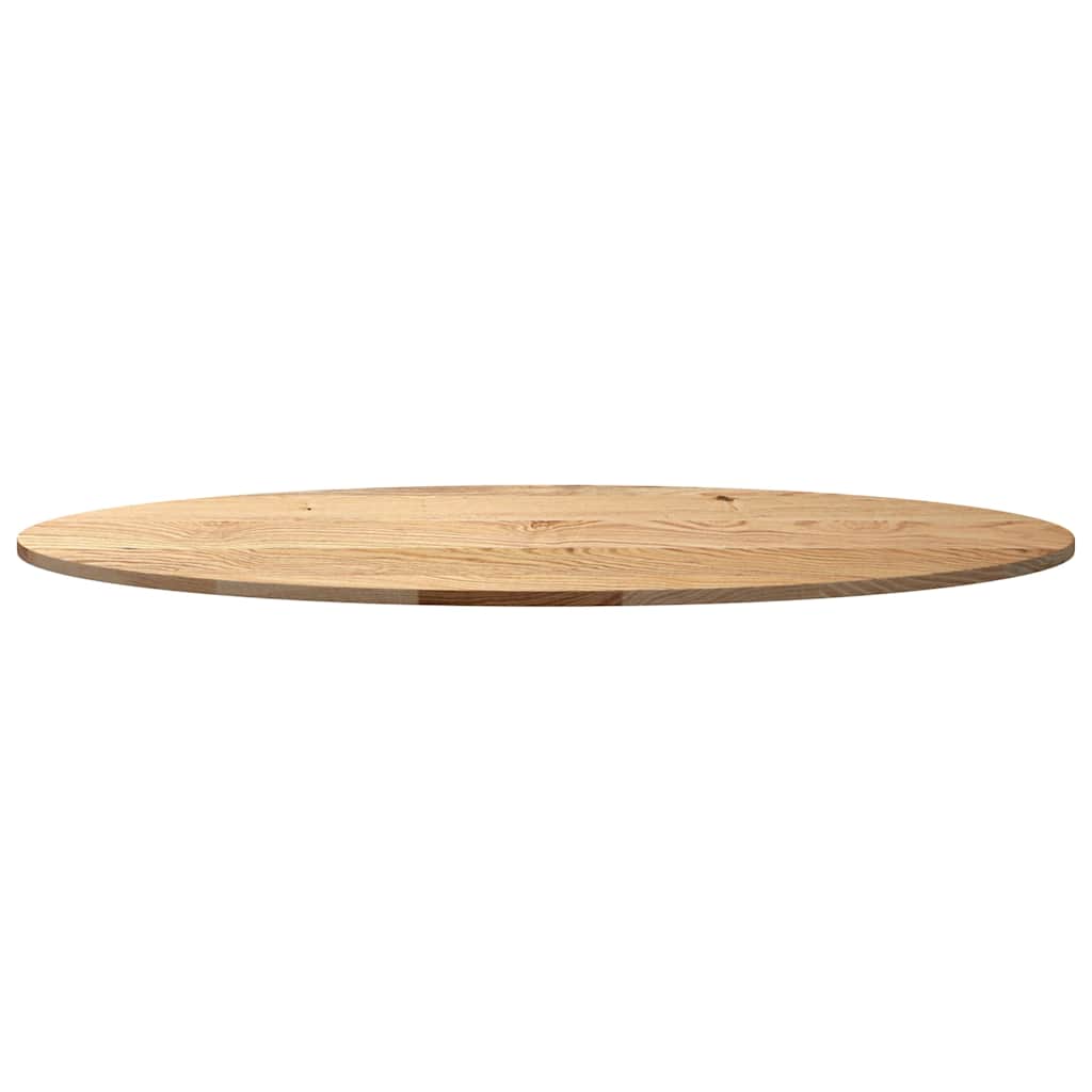 Vidaxl Tablero de Mesa, 140X60X2 Cm, Madera Maciza de Roble, Ovalado