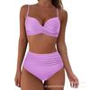 New Women's Vintage Bikini Cross Split Swimsuit Piece Swimsuit