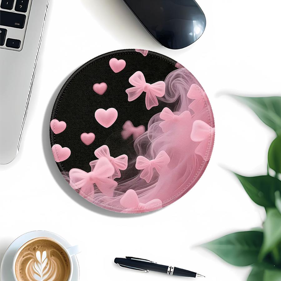 Cartoon Bow Waterproof 1pc Mouse Pad Computer Laptop Pad Game Console Pad office Pad Desk accessories Keyboard Mouse Pad