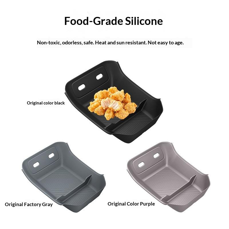 Fit For Zeekr 7X 2025 Car Center Console Lower Storage Box Armrest Box Storage Tray Silicone Modified Interior