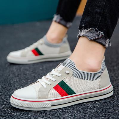 Herren Vulkanisierte Sneaker Mann Mesh Atmungsaktive Walking Schuhe Flach Bequem Herbst Frühling Mode Slipper Männliche Schuhe Homme