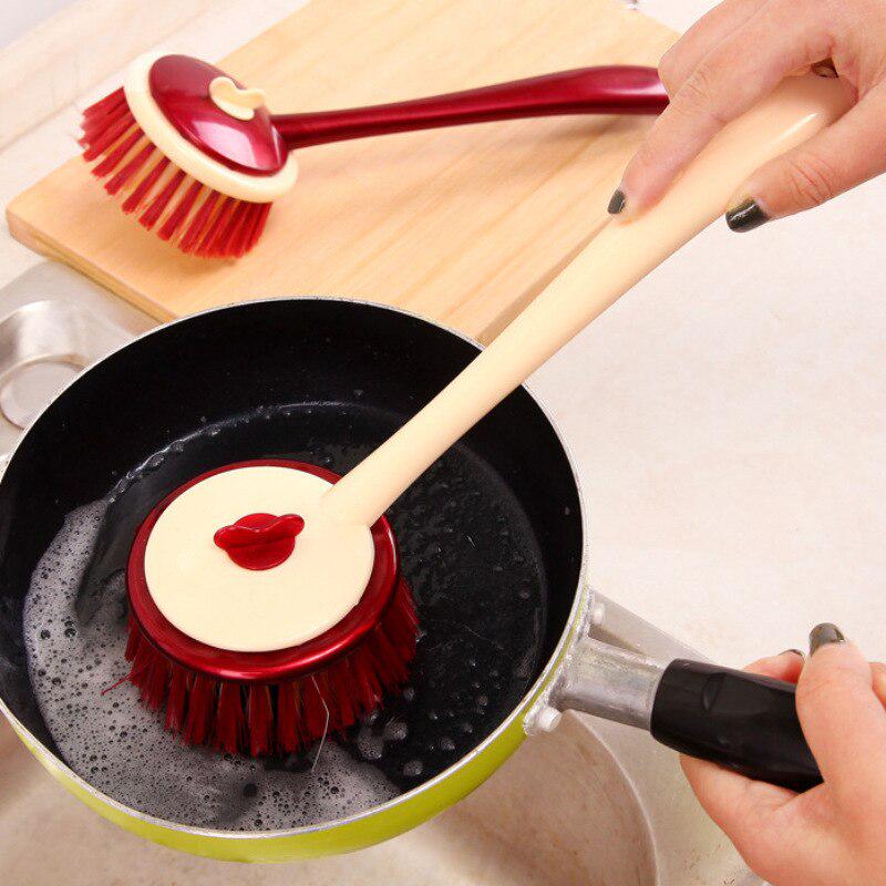 Long Handle Pan Pot Brush Dish Bowl Washing Cleaning Brush Household Kitchen Cleaning Tools