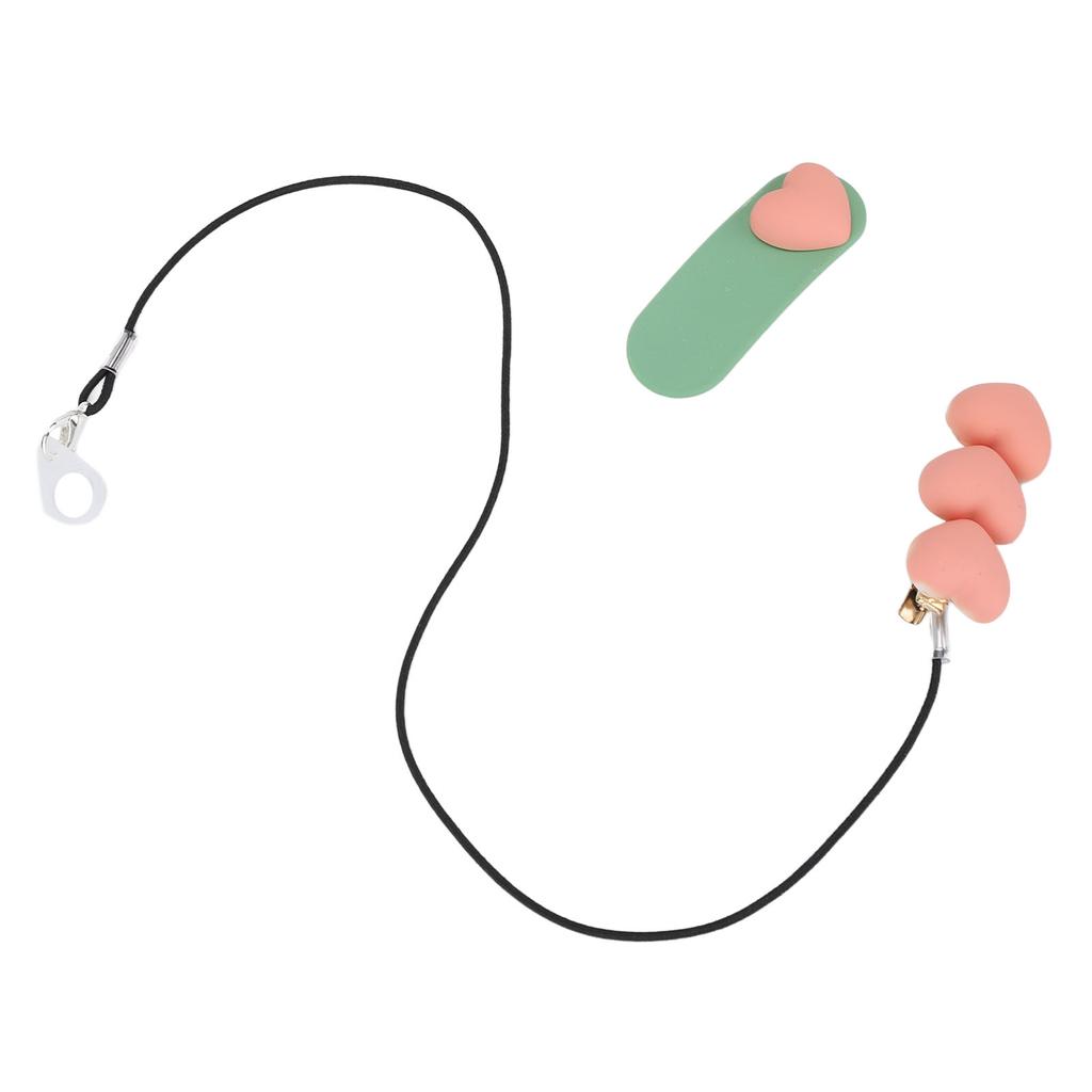 Heart Shaped Hearing Aid Clip Holder Portable Lovely BTE Hearing Aid Lanyard for Children Seniors