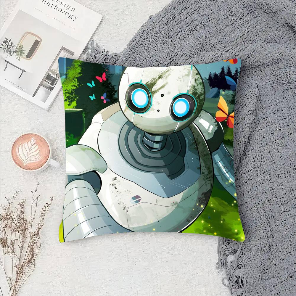 Film The Wild RRobot P Pillow Case Fashion Square Pillowcase Bedroom Sofa Room Ins Decoration Leisure