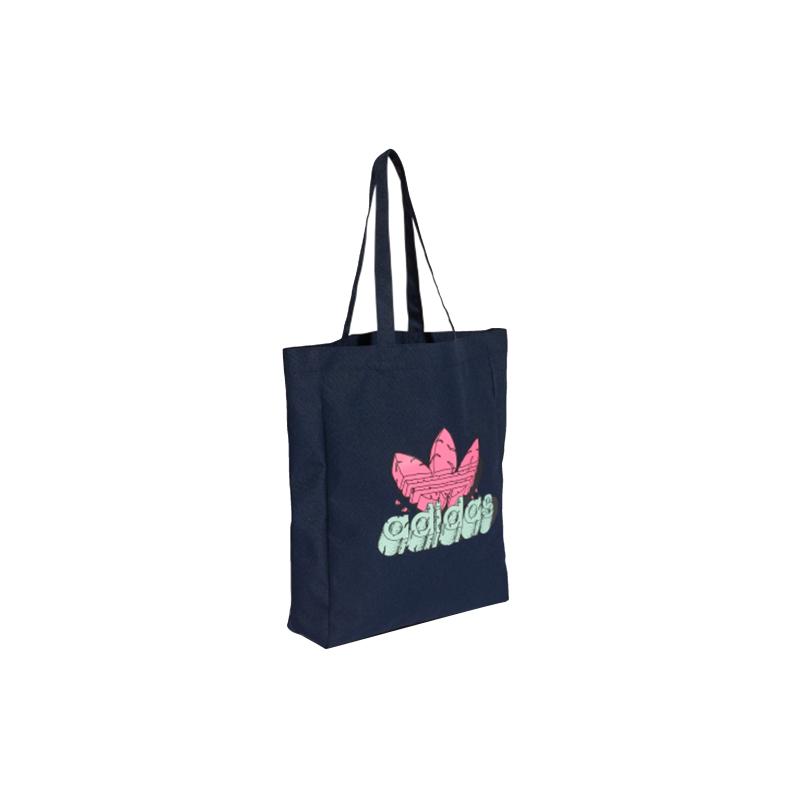 Adidas Polyester Tote Bag, Shopping Bag, Handbag, Shoulder Bag Regular Unisex Blue Adidas H34655