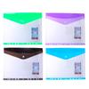 Snap Closure Transparent File Bag Document Bag A4 File Folders Test Paper Holder Document Organizer