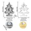 Christmas Tree Silicone Mold for Candles DIY Craft Molds for Concrete Epoxy Resin Casting Holiday Home Decoration Art Projects