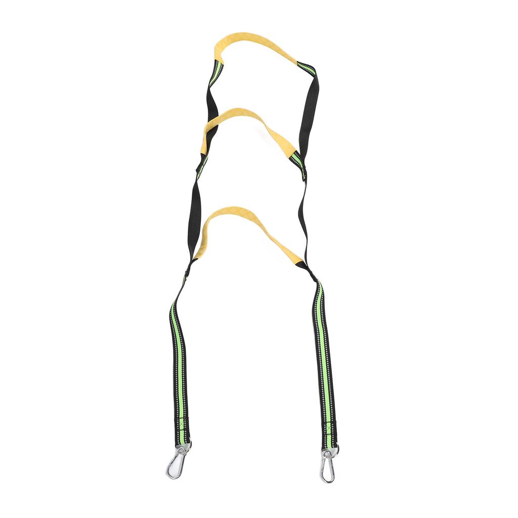 Boat Rope Ladder 3 Step Foldable Soft Swim Ladder for Inflatable Boat Kayak Canoe Fluorescent Green