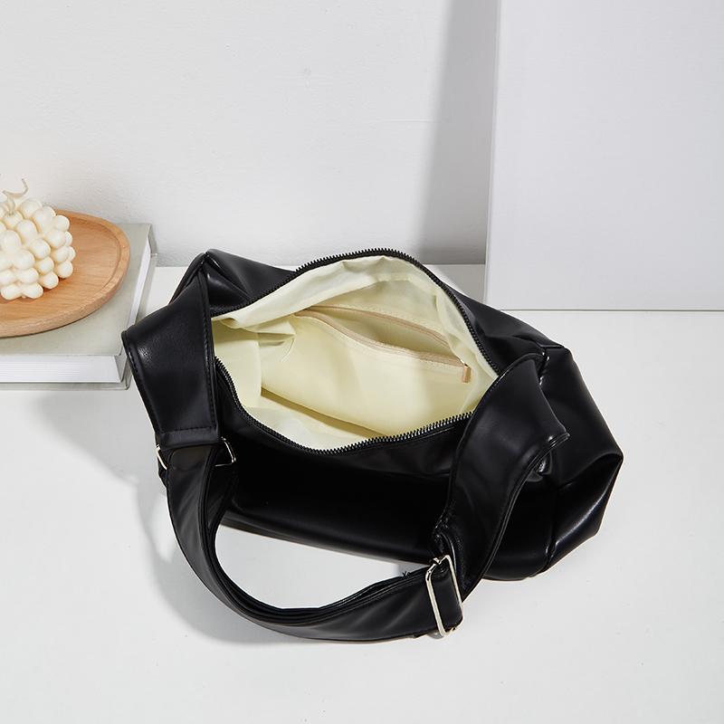 Soft Leather Feminine Bag Lazy Wind Wide Shoulder Strap Versatile Messenger Bag Simple Fashion New Premium Durable
