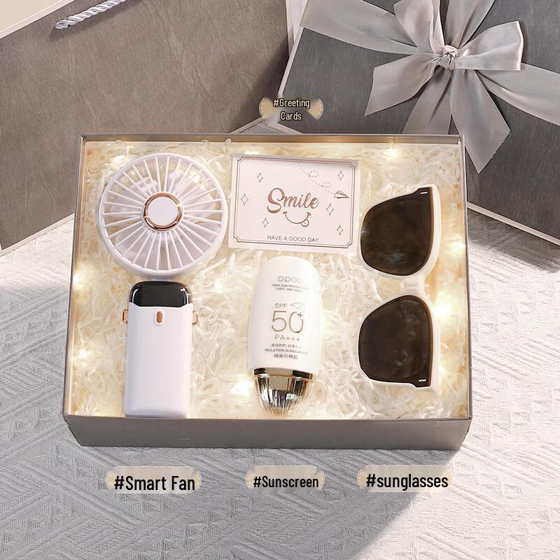 A1 Cooling Gift Set with Water Cup 16 Small Fan + Sunglasses