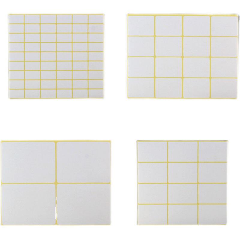 A5 Self-Adhesive Blank Label Stickers for Printing and Handwriting - White Name and Number Stickers