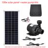 100W 800L/H Solarpanel Powerbank Wasserpumpen-Set Ultra-leise Tauchwasserpumpe Motor Fischteich Gartenbrunnen Dekoration