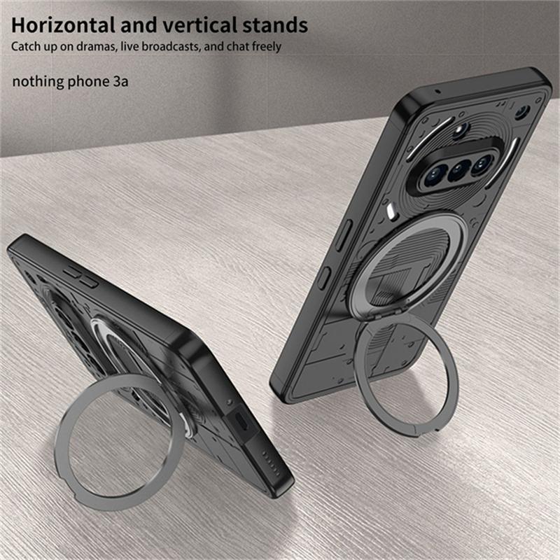 Magnetic Ring Stand Case For Redmagic 11 Pro Plus Case For MagSafe Holder Matte Transparent Cover Protect Shockproof Bumper