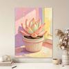 Frameless Pearl Painting Kit Succulent Plant DIY 3D Bead Canvas Art Relaxing Leisure Craft for Adults Wall Decor Gift