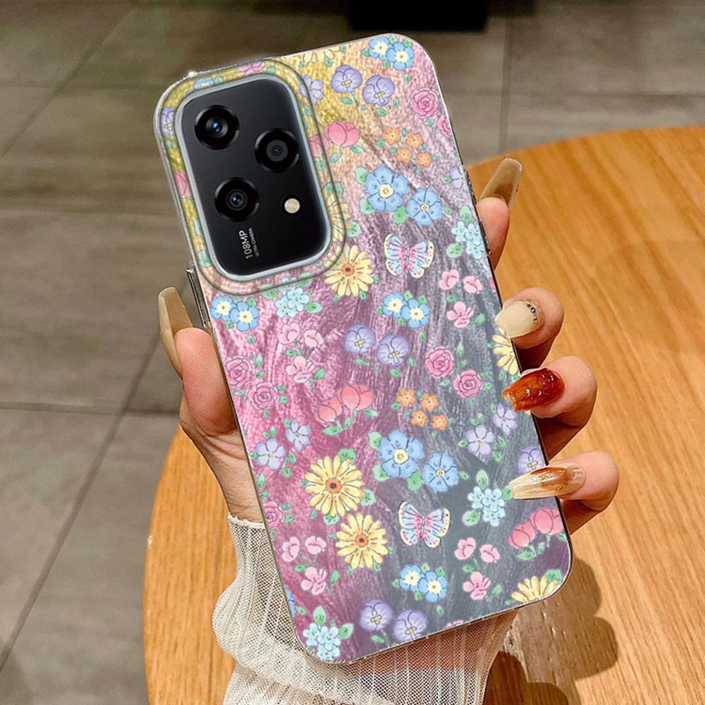 Bunte Schmetterling Farbverlauf Hülle Für Huawei Honor 400 200 Magic5 Lite 200 Pro X9a X9c X8a Handyhüllen Weiche Silikon Stoßstange Harte PC Rückseite