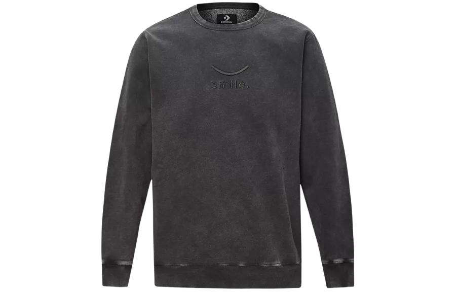 Converse Jack Purcell Sweatshirts Men s Ink Black Crew Neck Moderate Regular 10021572-A01 M