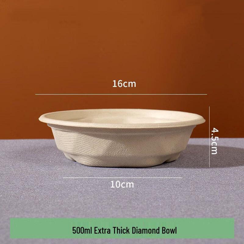 ZISIZ Disposable Paper Bowl with Lid