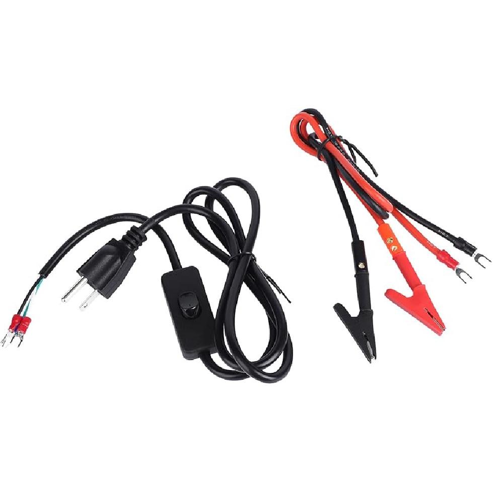 DROK 18 AWG USB to Alligator Clips with Wires - USB Male to Female Ports Test Leads with Alligator Clips Electrical Testing 13.35 inches 3-5A