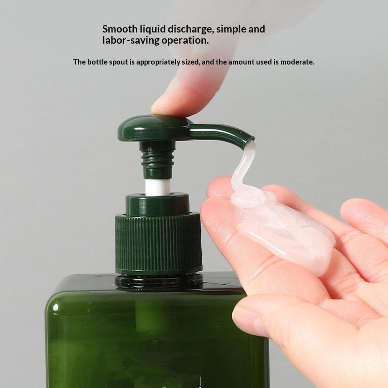 100-650Ml Square Bathroom Soap Dispensers Refillable Shampoo Shower Gel Holder Portable Travel Dispenser Empty Bath Pump Bottle