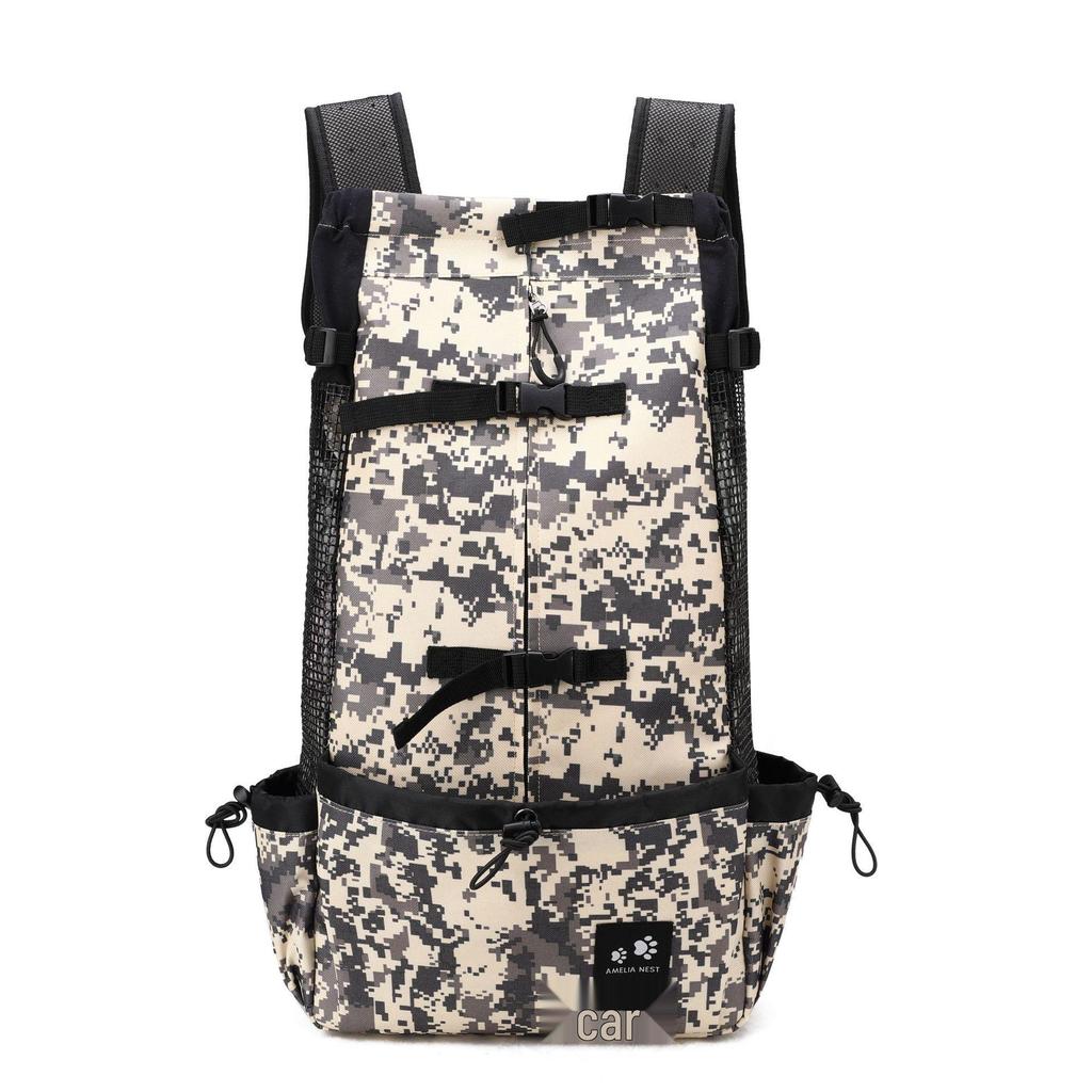 Pet Travel Backpack: Ventilated & Breathable Double Shoulder Bag for Dogs - Perfect for Biking & Shopping