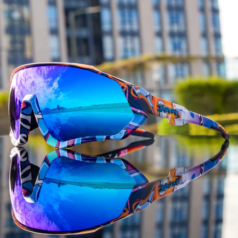 New kapvoe Cycling mountain glasses, outdoor running goggles, sports polarized glasses, wind and sand protection for cycling KE9408-01