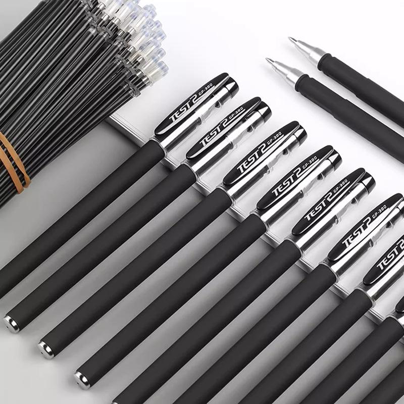 Student 0.5mm Black Gel Pen - Office Stationery Signing Pen
