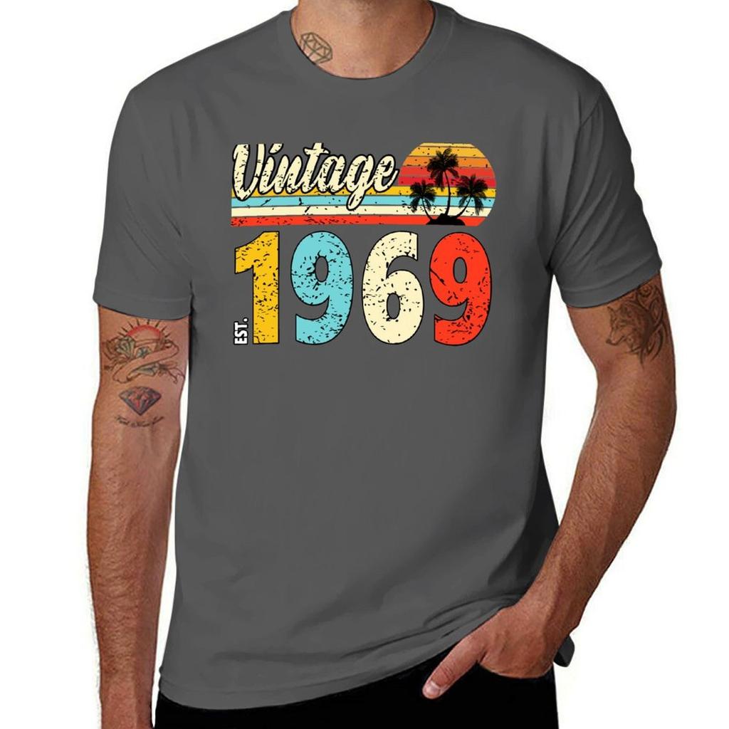 53 Year Old Vintage 1969 Limited Edition 53th Birthday Retro Birthday 1969 TShirt Casual Loose Short Sleeve Tee For Unisex
