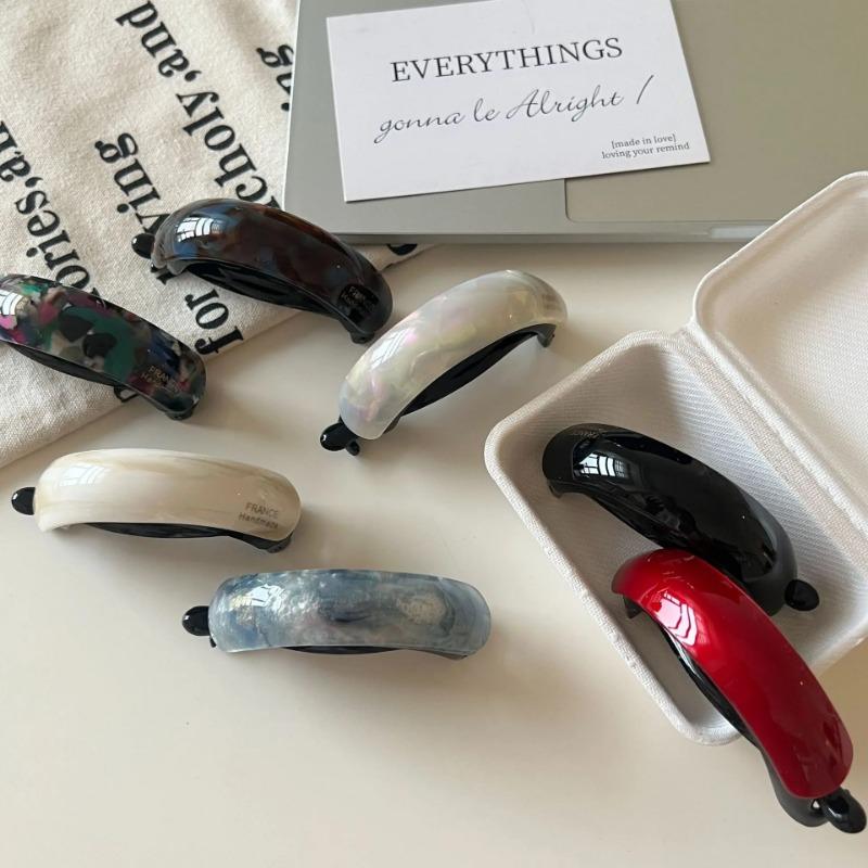 Temperament High Ponytail Clip Headband Korean Simple Retro Twist Hair Clip Women Girls Sweeet Hairpins Solid Color Barrettes