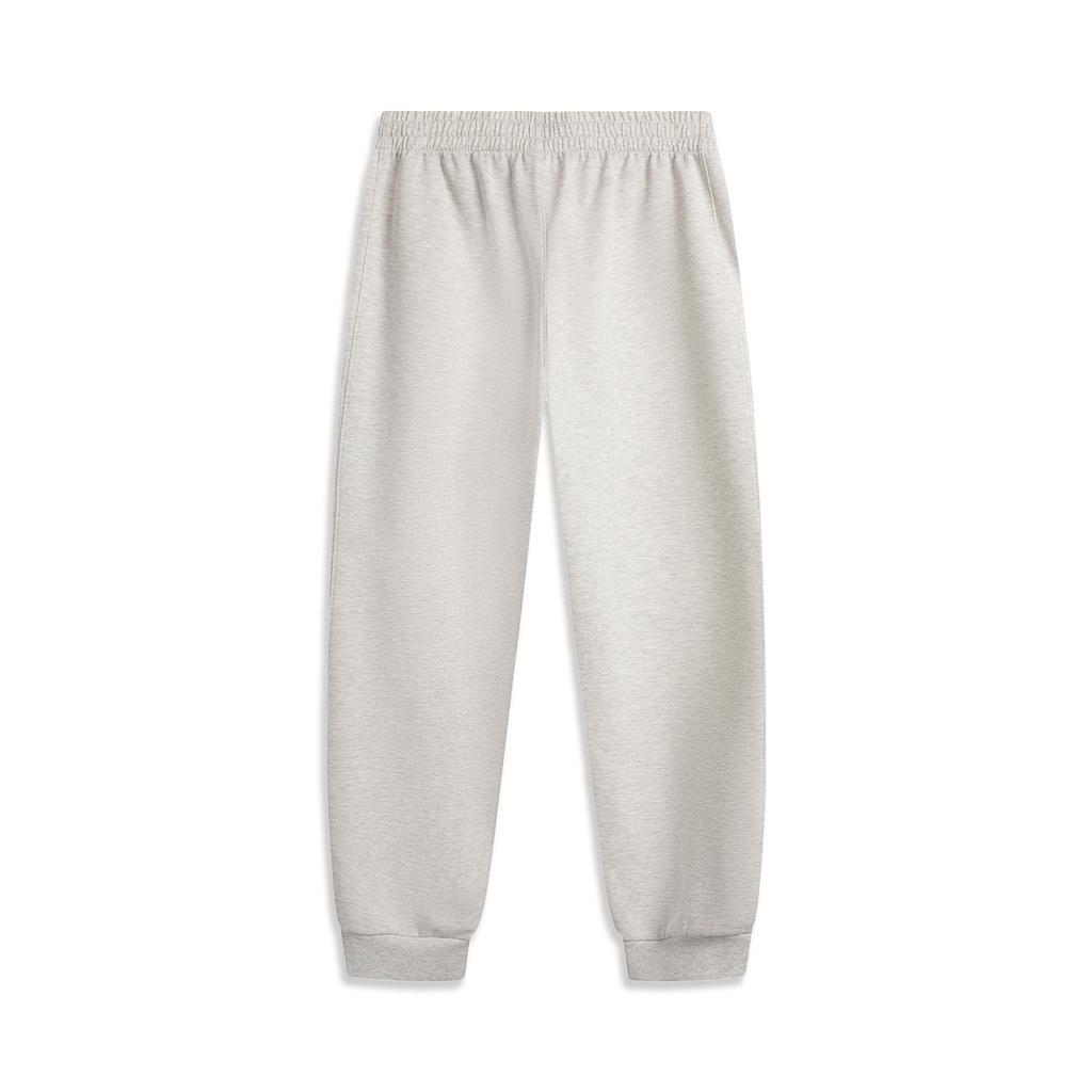 Li Ning Knitted Sweatpants Men's New Light Mixed Yellow Heather Gray Moderate Sweatpants AKLV297-3