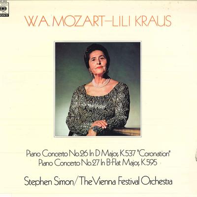 LP Record LILI KRAUS(PIANO)/STEPHEN SIMON(CON - Mozart/Piano Concertos No.26<corona 13AC393 CBSSONY 1978 Japan Obi Classical Used
