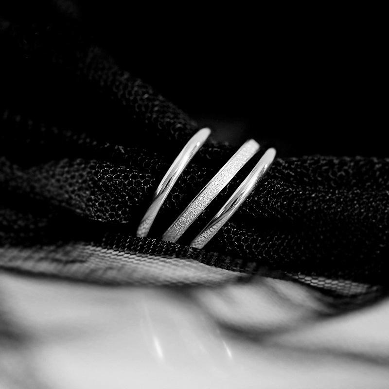 

Три жизни Три мира Женское кольцо из 18-каратного золота и титановой стали: Модный, простой браслет в трендовом стиле. Size 9