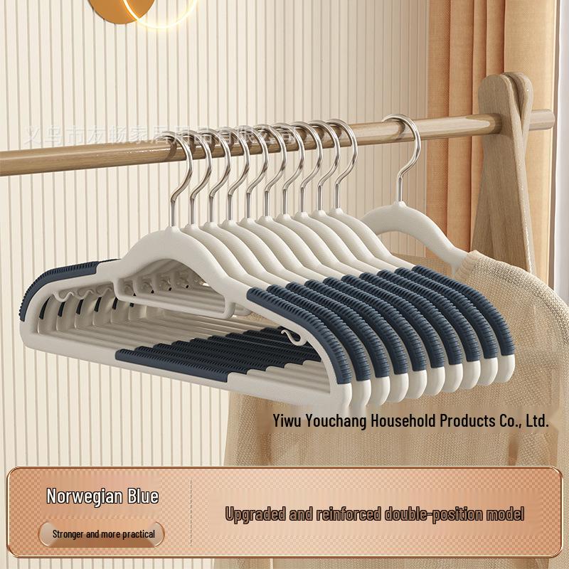 Thickened Non-Slip Traceless Sweater Hanger: Dual-Use Anti-Bump Plastic Clothes Support for Drying