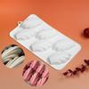 Silicone Material Baking Mold 6-Cavity Dessert Mold Easy Release Pudding Mold  Bread Making