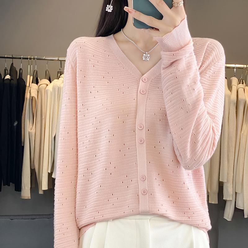 

Жіночий легкий шовковий кардиган із 50% вовни та 50% тутового дерева – універсальний трикотаж на 4 сезони для комфорту та стилю на весь рік XL рожевий