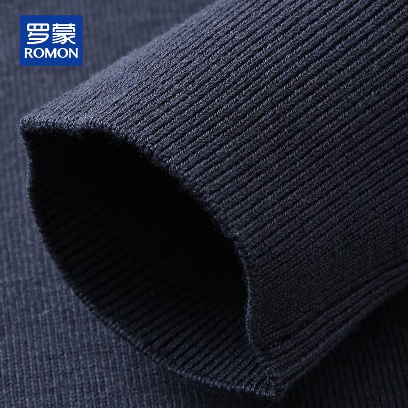 ROMON Men's 100% Pure Wool Half-Zip Sweater