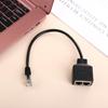 Anschluss Gigabit Ethernet Splitter RJ45 Ethernet RJ45 1 Stecker auf 2 Buchsen Lan Netzwerkerweiterung