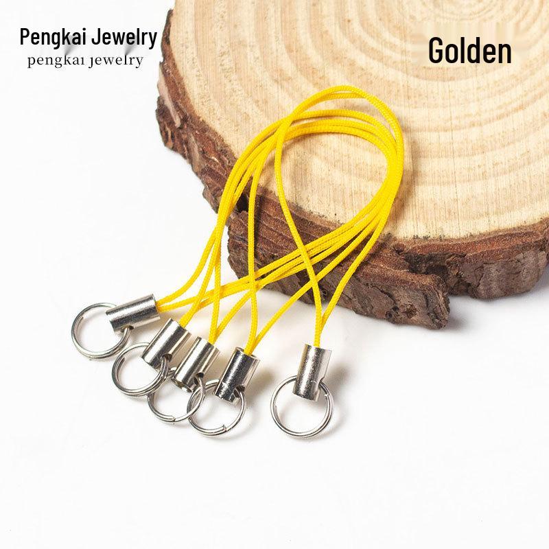100 Colorful Double Loop Mobile Phone Lanyards - Doll Polyester Pendant Ropes for DIY Jewelry and Handmade Projects