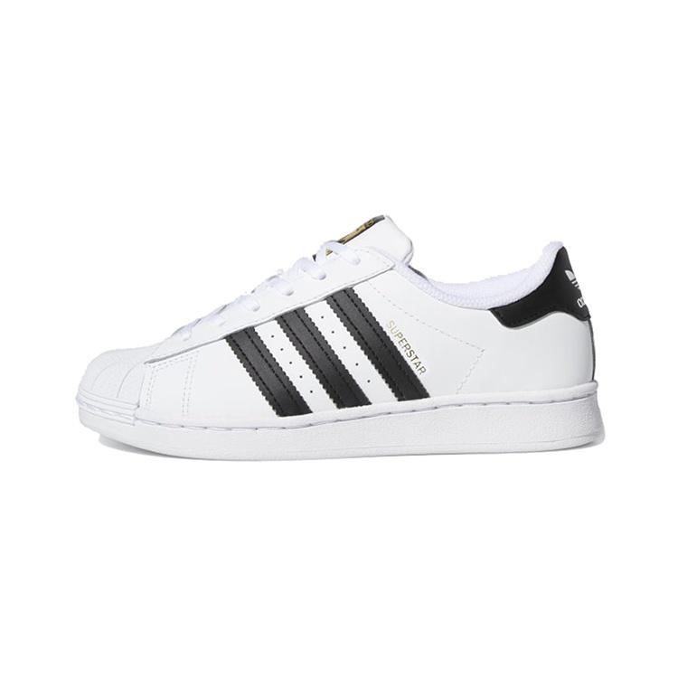 (PS) adidas Superstar Shoes Cloud White Black Kids FU7714 EU 29