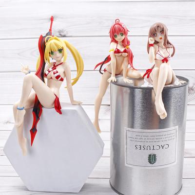 3 Style Sexy Bikini Girls Yuuki Asuna Action Figure Anime Collection Peripherals Doll Adorable Model Playthings Car Ornaments
