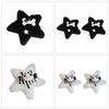 1pc/1pair Plush Star Shape Hairpins with Resin Puppy&Bone Decor Girls Harajuku Hair Clip Carnival Ponytail Hair Clip