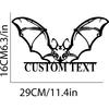 Halloween Bat Metal Wall Art, Cute Nursery Decor, Kids Room Gift, Hanging Home Decor