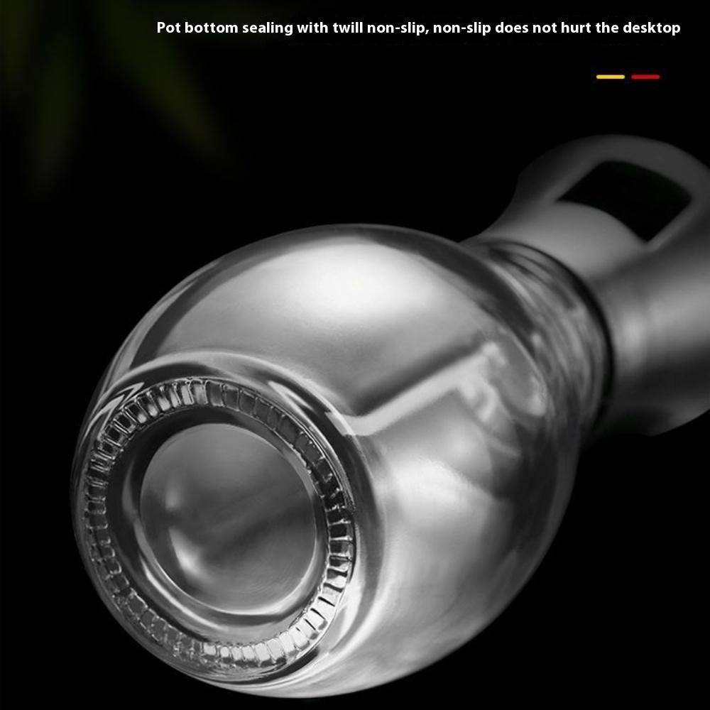 Edelstahl Grillöl Sprühflasche Sprühöl Topf Haushaltsspeiseöl Flasche Glas Kontrollöl Topf